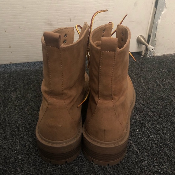 F21 tan combat boots - Picture 6 of 8